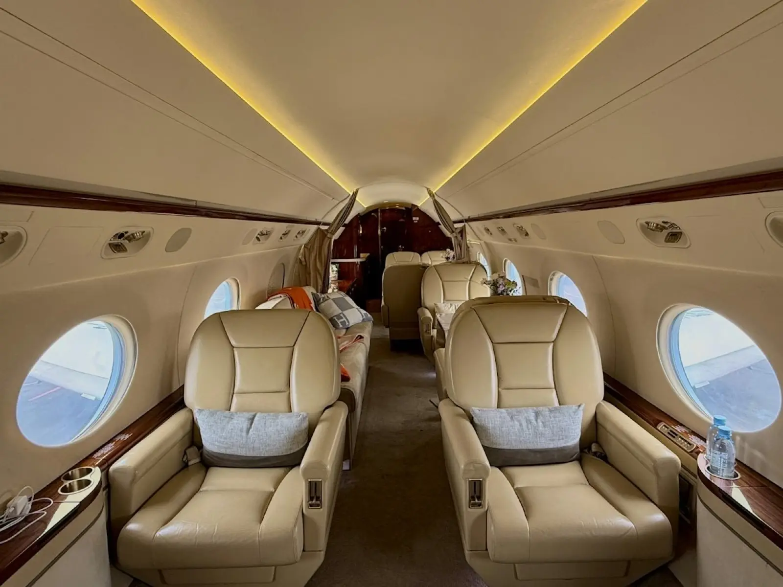 Cabine d'un jet privé