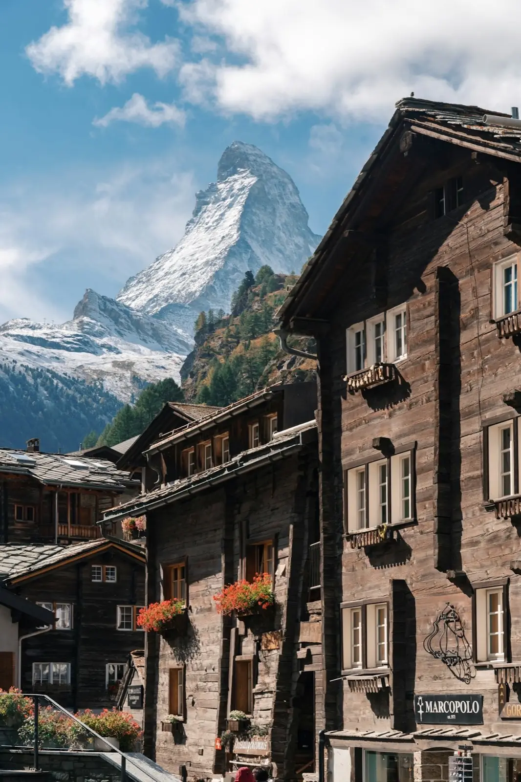 Chalets et Cervin à Zermatt